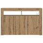 Vitrina Roble artisan 116 x 30 x 75 cm Madera contrachapada