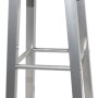 Küchenhocker 4 Stück aus silbernem und braunem MDF. von vidaXL, Küchenhocker - Ref: Foro24-277174, Preis: 134,25 €, Rabatt: %