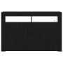 Vitrina Roble negro 116 x 30 x 75 cm Madera contrachapada
