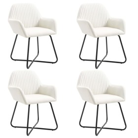 Dining chairs 4 units cream fabric by vidaXL, dining chairs - Ref: Foro24-277098, Price: 402,62 €, Discount: %