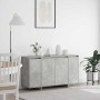 Vitrina Gris hormigón 135 x 41 x 69 cm Madera contrachapada
