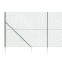 Drahtzaun mit Ankerspitzen grün 1,4x10 m von vidaXL, Zaunpaneele - Ref: Foro24-153923, Preis: 106,96 €, Rabatt: %