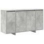 Vitrina Gris hormigón 135 x 41 x 69 cm Madera contrachapada