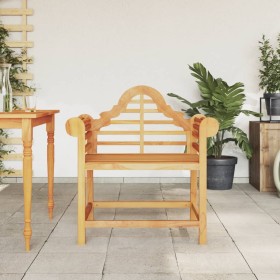 Silla de jardín madera maciza de teca 88x60x92 cm