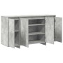 Vitrina Gris hormigón 135 x 41 x 69 cm Madera contrachapada