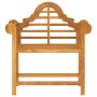 Silla de jardín madera maciza de teca 88x60x92 cm