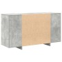 Vitrina Gris hormigón 135 x 41 x 69 cm Madera contrachapada