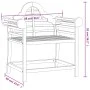 Gartenstuhl aus massivem Teakholz, 88 x 60 x 92 cm von vidaXL, Gartenstühle - Ref: Foro24-363236, Preis: 209,75 €, Rabatt: %