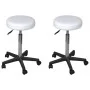 Office stools 2 pcs white synthetic leather by vidaXL, Office chairs - Ref: Foro24-277175, Price: 79,39 €, Discount: %