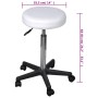 Bürohocker 2 Stück weißes Kunstleder von vidaXL, Bürostühle - Ref: Foro24-277175, Preis: 80,15 €, Rabatt: %