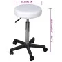 Office stools 2 pcs white synthetic leather by vidaXL, Office chairs - Ref: Foro24-277175, Price: 79,39 €, Discount: %