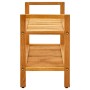 Shoe rack with 2 shelves solid oak wood 100x27x40 cm by vidaXL, Shoe racks and shoe organizers - Ref: Foro24-331748, Price: 7...