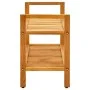 Shoe rack with 2 shelves solid oak wood 100x27x40 cm by vidaXL, Shoe racks and shoe organizers - Ref: Foro24-331748, Price: 8...