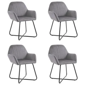Esszimmerstühle 4 Einheiten aus grauem Samt von vidaXL, Essstühle - Ref: Foro24-277009, Preis: 381,50 €, Rabatt: %