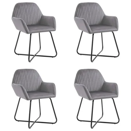 Dining chairs 4 units of gray velvet by vidaXL, dining chairs - Ref: Foro24-277009, Price: 381,05 €, Discount: %