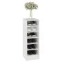 Weißer Schuhschrank aus Sperrholz, 31,5 x 35 x 90 cm von vidaXL, Schuhregale und Schuhorganisatoren - Ref: Foro24-808999, Pre...