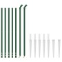 Drahtzaun mit Ankerspitzen grün 1,1x10 m von vidaXL, Zaunpaneele - Ref: Foro24-153922, Preis: 113,24 €, Rabatt: %