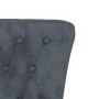 High back armchair with dark gray velvet buttons by vidaXL, Easy chairs - Ref: Foro24-352465, Price: 185,87 €, Discount: %