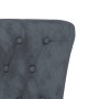 Sessel mit hoher Rückenlehne und dunkelgrauen Samtknöpfen von vidaXL, Einfache Stühle - Ref: Foro24-352465, Preis: 177,77 €, ...
