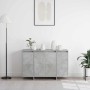 Vitrina Gris hormigón 120 x 41 x 75 cm Madera contrachapada