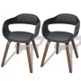 Sillas de comedor 2 uds madera curvada y cuero sintético negro de vidaXL, Sillas de comedor - Ref: Foro24-271944, Precio: 261...