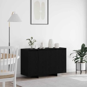 Vitrina Roble negro 120 x 41 x 75 cm Madera contrachapada