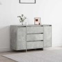 Vitrina Gris hormigón 120 x 41 x 75 cm Madera contrachapada