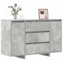 Vitrina Gris hormigón 120 x 41 x 75 cm Madera contrachapada