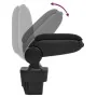 Reposabrazos para coche ABS negro 13x34x(33-46) cm
