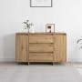 Vitrina Roble artisan 120 x 41 x 75 cm Madera contrachapada