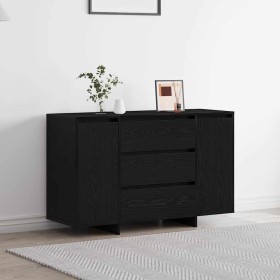 Vitrina Roble negro 120 x 41 x 75 cm Madera contrachapada