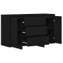 Vitrina Roble negro 120 x 41 x 75 cm Madera contrachapada