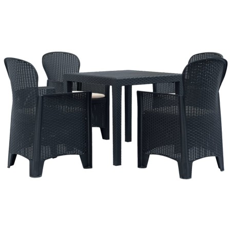 Garden dining set 5 pieces anthracite gray plastic rattan look by vidaXL, Garden sets - Ref: Foro24-276114, Price: 413,94 €, ...