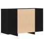 Vitrina Roble negro 120 x 41 x 75 cm Madera contrachapada