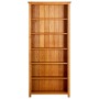 vidaX Massives Eichenholz Regal mit 6 Ebenen 80x22,5x180 cm von vidaXL, Bücherregale und Regale - Ref: Foro24-244470, Preis: ...