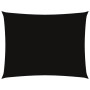 Toldo de vela rectangular tela Oxford negro 5x6 m