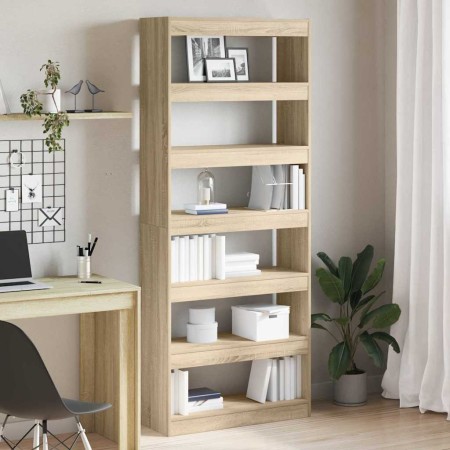 Estantería Roble Sonoma 80 x 30 x 198 cm Madera contrachapada