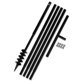 Earth Auger with 80 mm Handle and 5 m Steel Extension Tube by vidaXL, Helical augers - Ref: Foro24-270539, Price: 68,18 €, Di...