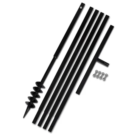Earth Auger with 80 mm Handle and 5 m Steel Extension Tube by vidaXL, Helical augers - Ref: Foro24-270539, Price: 68,18 €, Di...
