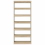 Estantería Roble Sonoma 80 x 30 x 198 cm Madera contrachapada