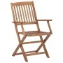 Folding garden chairs 6 units and solid acacia wood cushions by vidaXL, Garden chairs - Ref: Foro24-3074946, Price: 347,27 €,...