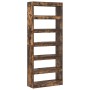 Estantería Roble ahumado 80 x 30 x 198 cm Madera contrachapada