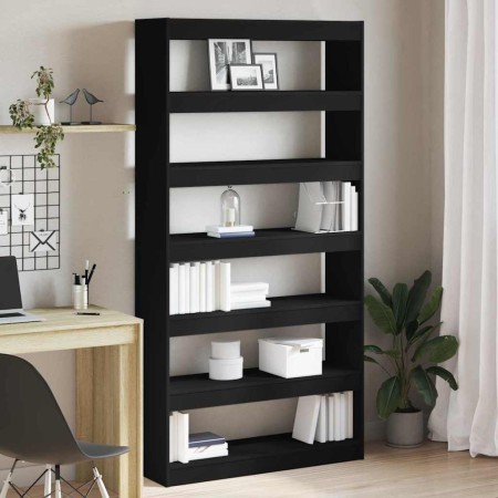 Estantería para libros Negro Madera contrachapada