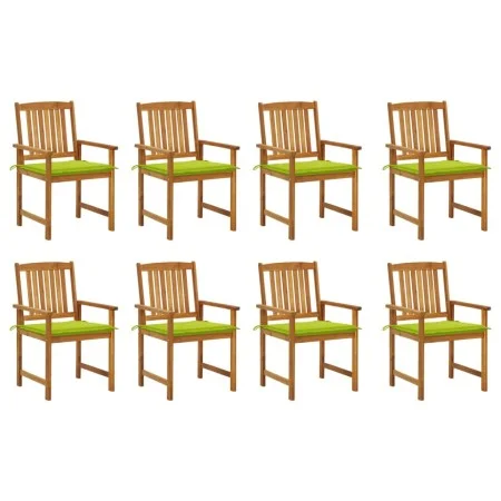 Garden chairs with cushions 8 pcs solid acacia wood by vidaXL, Garden chairs - Ref: Foro24-3078177, Price: 609,02 €, Discount: %