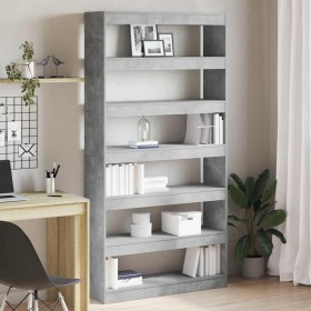 Estantería para libros Gris Madera contrachapada
