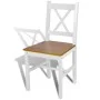 Esszimmerstühle 6 Einheiten aus weißem Kiefernholz von vidaXL, Essstühle - Ref: Foro24-271497, Preis: 294,14 €, Rabatt: %
