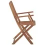 Folding garden chairs 6 units and solid acacia wood cushions by vidaXL, Garden chairs - Ref: Foro24-3074944, Price: 323,12 €,...
