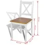Esszimmerstühle 6 Einheiten aus weißem Kiefernholz von vidaXL, Essstühle - Ref: Foro24-271497, Preis: 294,14 €, Rabatt: %