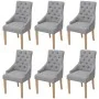 Dining chairs 6 units of light gray fabric by vidaXL, dining chairs - Ref: Foro24-274422, Price: 637,33 €, Discount: %