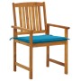 Garden chairs with cushions 8 pcs solid acacia wood by vidaXL, Garden chairs - Ref: Foro24-3078170, Price: 624,12 €, Discount: %
